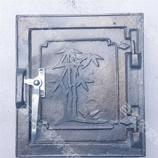 铸铁火门生铁炉门柴火灶配件大全柴火炉门铸铁门生铁门无烟厨房