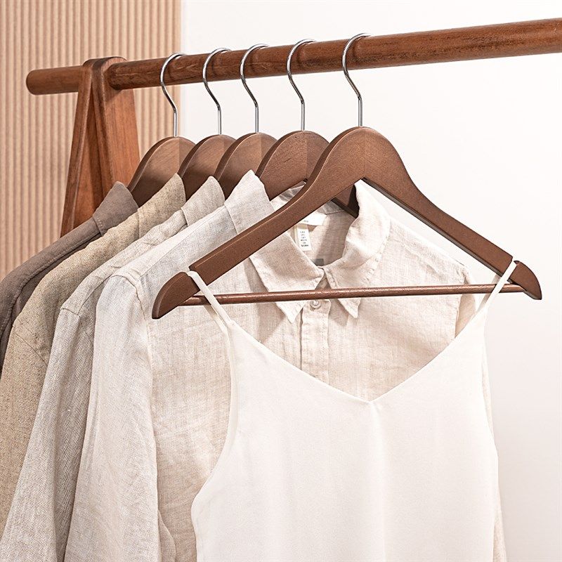 木质衣架家用挂衣实木衣挂无痕防滑木头木制服装店衣架子衣柜撑子,收纳整理,木质衣架,淘宝优惠券,粉丝福利购,淘宝优惠卷