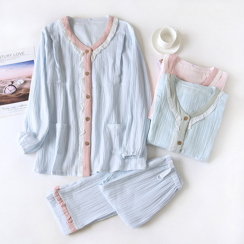 棉纱月子服夏季薄款产后纯棉纱布哺乳孕妇睡衣春秋产妇喂奶家居服,孕妇装/孕产妇用品/营养,哺乳衣/月子服,淘宝优惠券,粉丝福利购,淘宝优惠卷