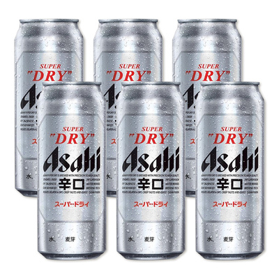 AsahiASAHI啤酒超爽系列朝日日式500ml*6罐整箱朝日啤酒包装随机