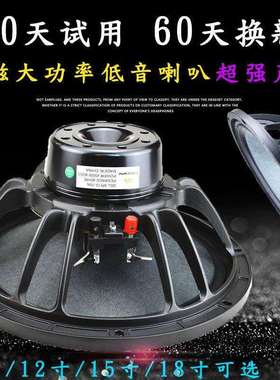 10寸12寸15寸18寸钕磁低音喇叭大功率线 线阵扬声器75芯100芯强磁