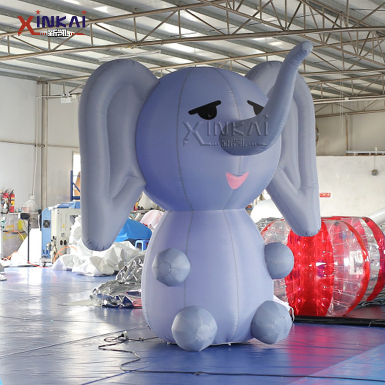 厂家直销仿真模型充气象 来图定制卡通动物模型 仿真充气象气模