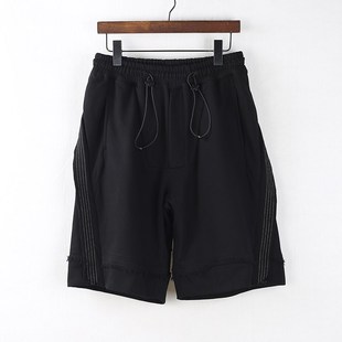 子潮牌暗黑ro山本耀司风 宽松休闲运动五分裤 2023重磅纯棉男士 短裤