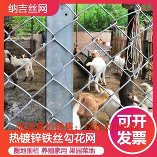 钢丝网围栏养殖勾花网养鸡猪狗网圈地围栏网果园防护网镀锌网格网
