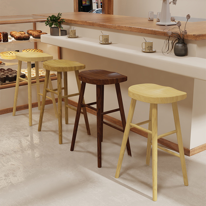 北欧吧台椅实木吧台凳家用椅子高脚凳手机店凳子现代简约吧椅吧凳,住宅家具,家用高脚椅,淘宝优惠券,粉丝福利购,淘宝优惠卷