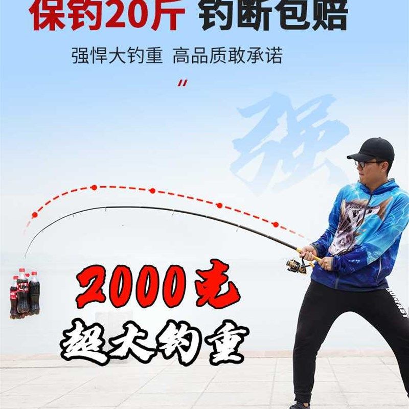 小海竿套装迷你短节鱼竿海u杆路亚软尾小矶竿钢笔裸竿甩杆远投抛