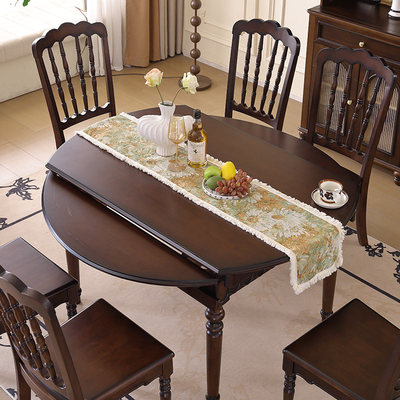 法式中古可伸缩折叠圆桌