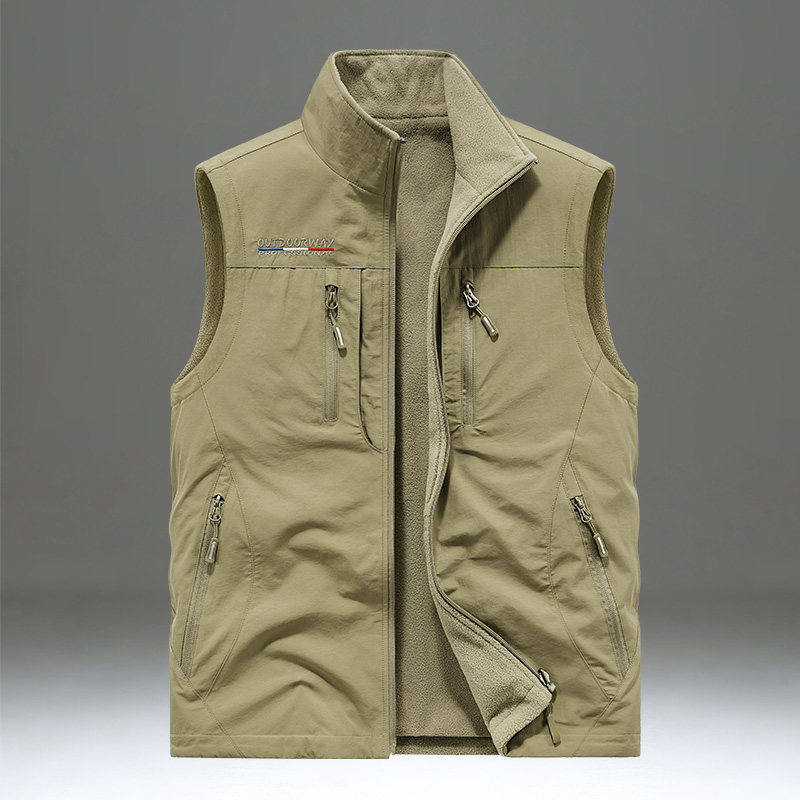 摇粒绒马甲背心男秋冬季双面穿休闲宽松加绒保暖坎肩大码工装马夹,男装,常规马甲,淘宝优惠券,粉丝福利购,淘宝优惠卷