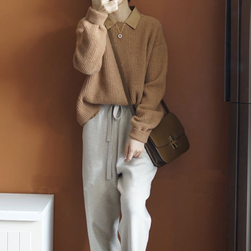 颜色好好看 温柔软糯 加厚圆领山羊绒衫女纯羊绒毛衣套头秋冬宽松,女装/女士精品,羊绒衫,淘宝优惠券,粉丝福利购,淘宝优惠卷