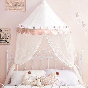 儿童床头帐篷装饰读书角玩具屋布置公主房床头全棉壁挂幔帐床幔