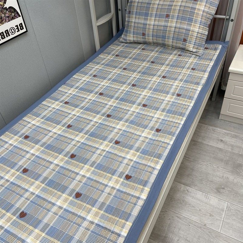 四季款学生宿舍床单人床盖单件加厚床单子双面可用简约夹棉沙发垫,床上用品,床盖,淘宝优惠券,粉丝福利购,淘宝优惠卷