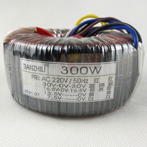 300W环形变压器220V转双30V双16.5V单13.5V单7.5V 功放音响牛纯铜