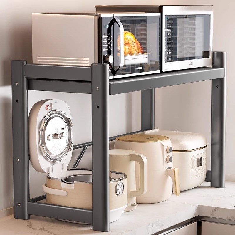 厨房微波炉电饭煲一体置物u架烤箱多功能支架家用台面加高加长架