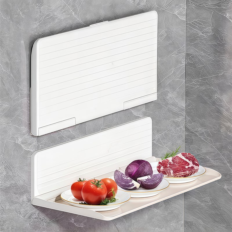 折叠备菜置物架厨房配菜壁挂多层配菜盘家用备P餐多功能菜盘收纳