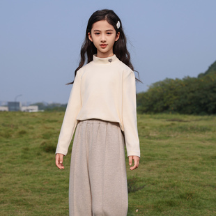 女童打底衫儿童2025新款秋冬洋气女款上衣女大童冬款内搭童装衣服
