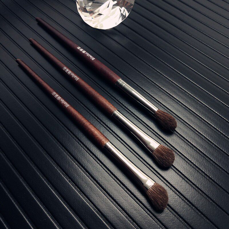 动物毛化妆刷小马毛眼影刷套装真毛晕染刷三支初学者专业沧州化妆