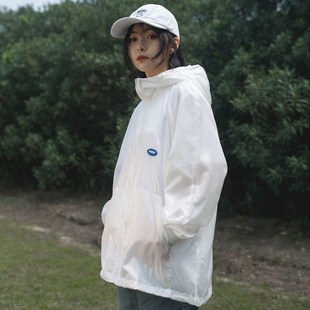复古港风薄外套女学生韩版宽松bf百搭情侣款连帽长袖防晒衣服上衣