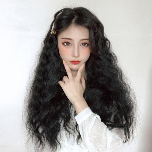 真发发片假发女长发60一片式无痕水波纹长卷发贴片隐形接发自己接