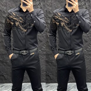 衬衫 男士 潮流时尚 衬衣修身 2086新款 休闲男百搭长袖 舒适 现货