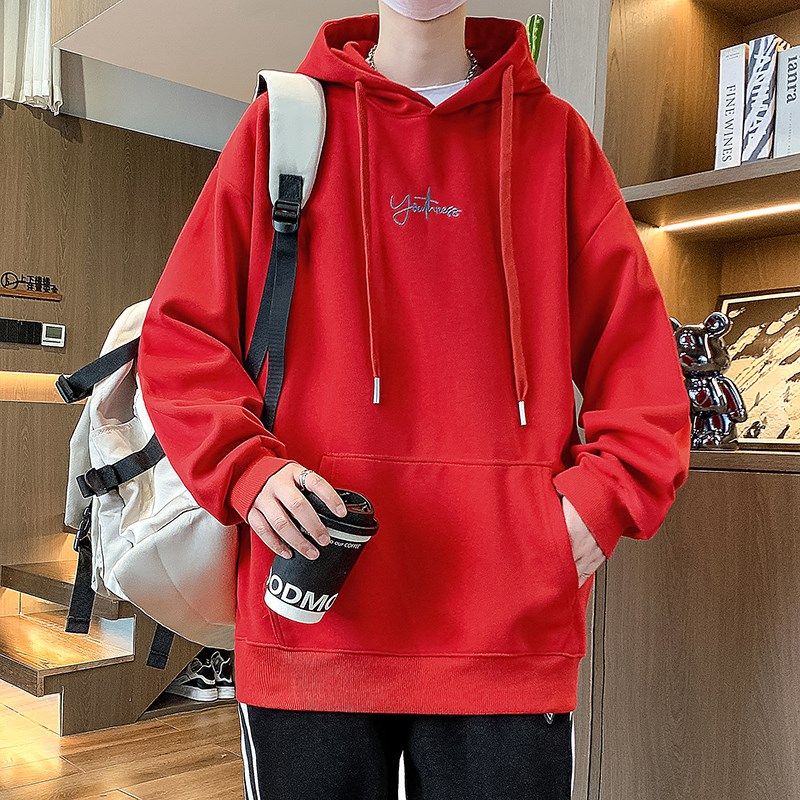 春季青少年半潮流帅气卫衣12男孩13初中学生15岁大童宽松长袖T恤