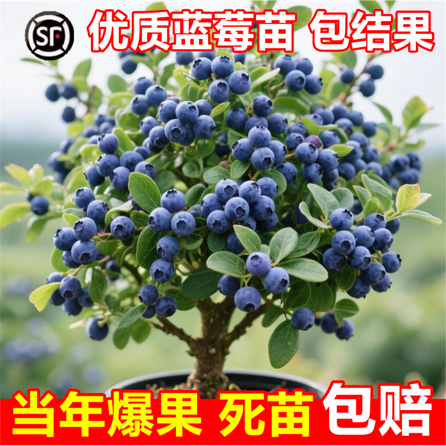 L25蓝莓树果苗盆栽F6南方