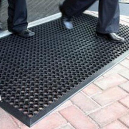 厨房地垫饭店防油防水脚垫/餐厅耐油易清洁地胶垫子橡胶门垫J