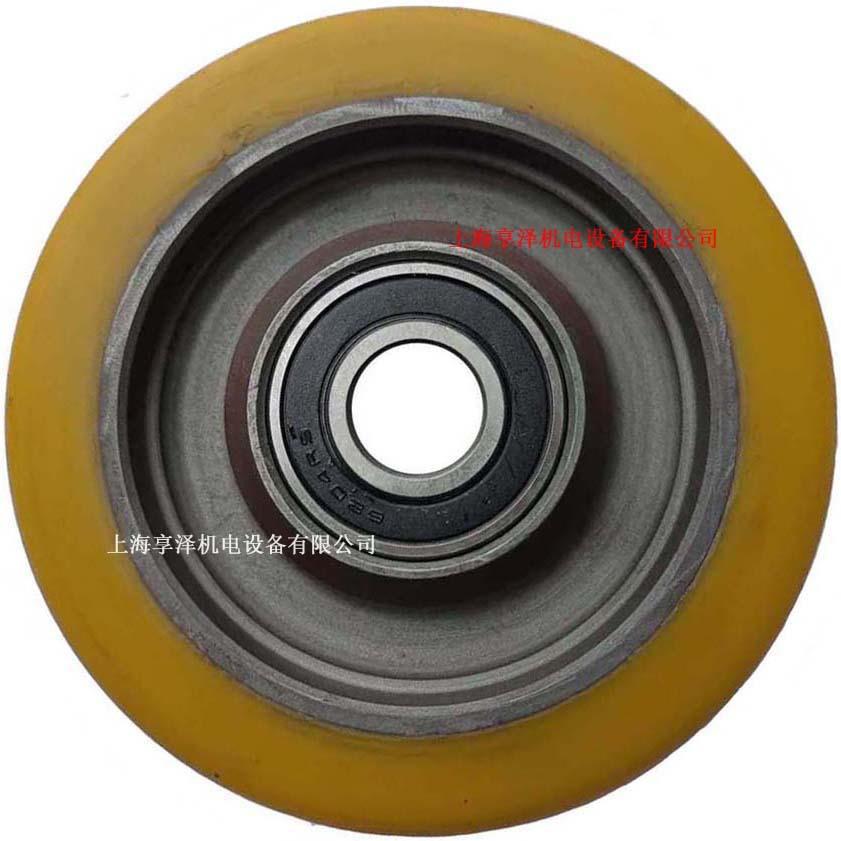 林德堆高机平衡轮边轮子0009933747聚氨酯包胶轮支撑脚轮轱辘