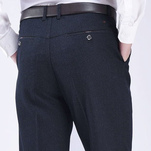 厚款 子高腰深裆西裤 休闲男裤 老人裤 宽松中老 爸爸装 中老年春秋冬季