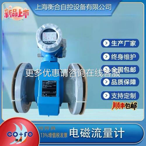 HHproEMLMmag高精度智能电管道磁流量计分体液体5污水泥浆DN10
