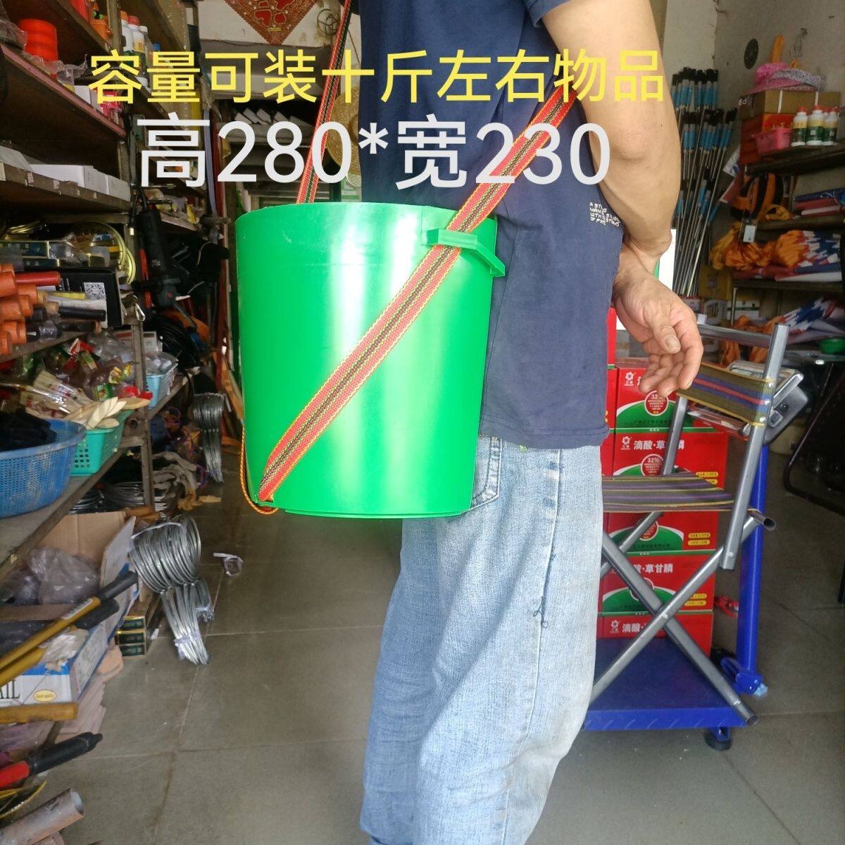 农用割胶物资工具箩胶箩 防压防摔上山采摘玉米背箩 肥料种子桶