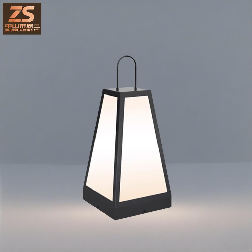 太阳能草坪灯户外防水手提庭院灯室外别墅花园过道园林露营草地灯