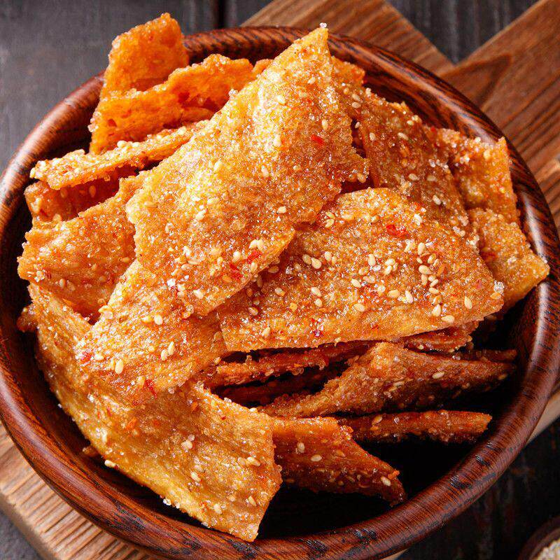 香辣素烤鸭辣片500g豆制品豆干 干豆皮酥脆80后怀旧解馋零食素食