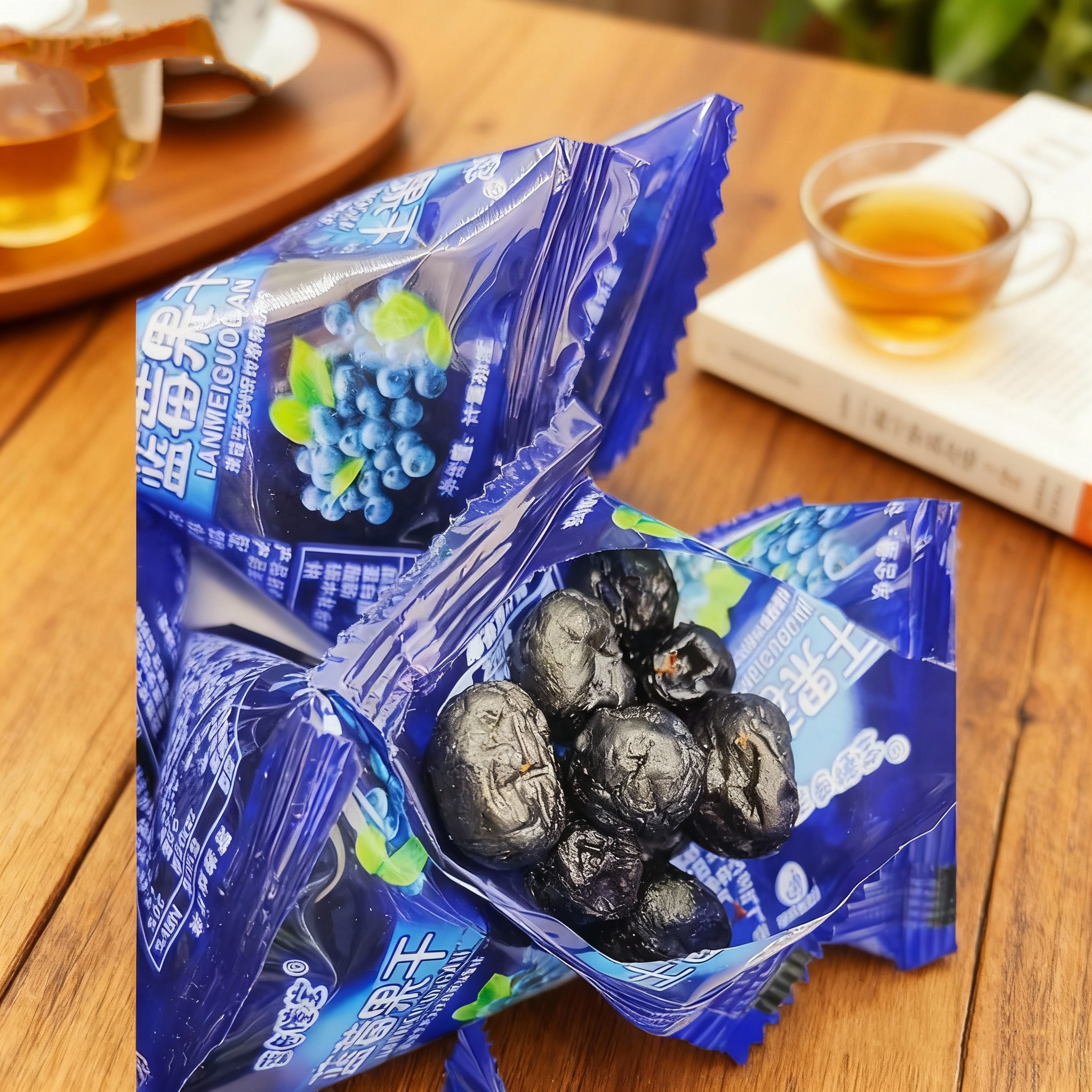 纯蓝莓干大兴安岭大颗粒蓝莓干小包装果干东北黑龙江特产网红果干