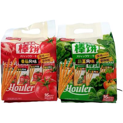 红了236g脆美香棒饼蔬菜风味番茄风味休闲零食