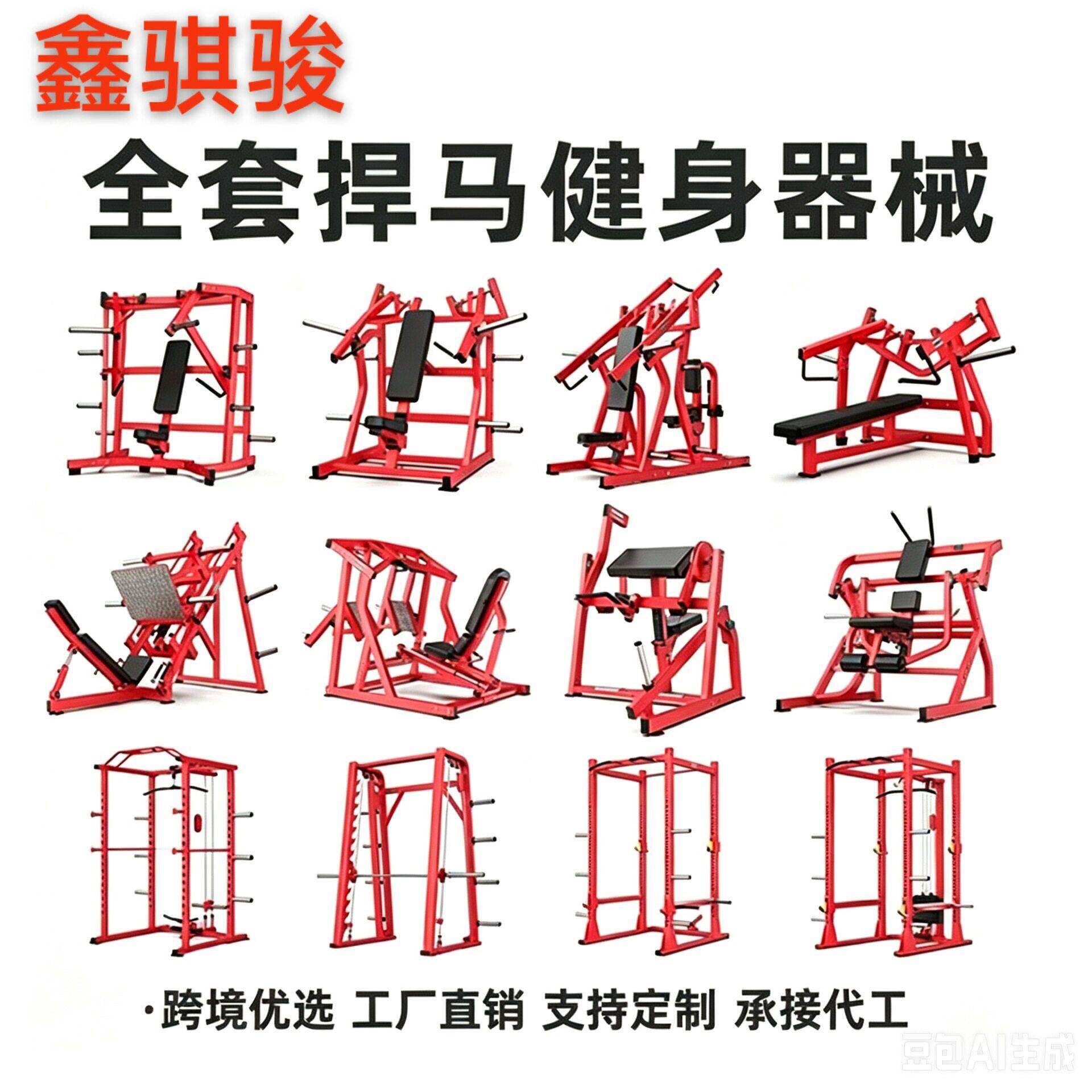 悍马健身器材全套多功能力量训练器械商用家用深蹲卧推综合训练架