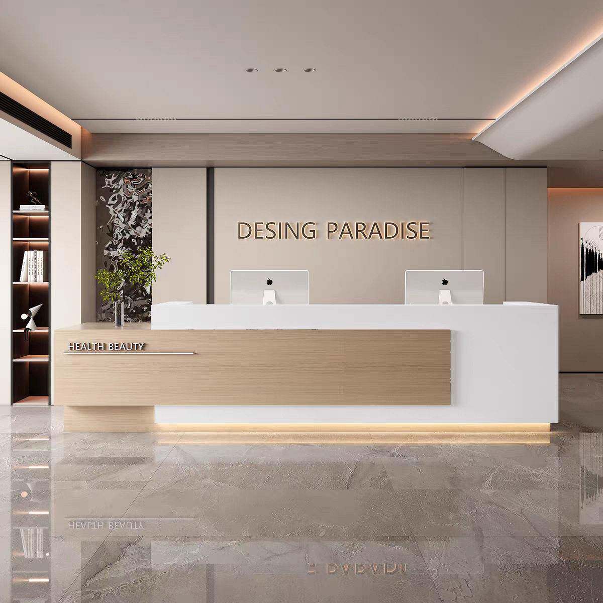 前台接待台简约公司酒店大厅售楼部大堂收银台公室艺术培训吧台