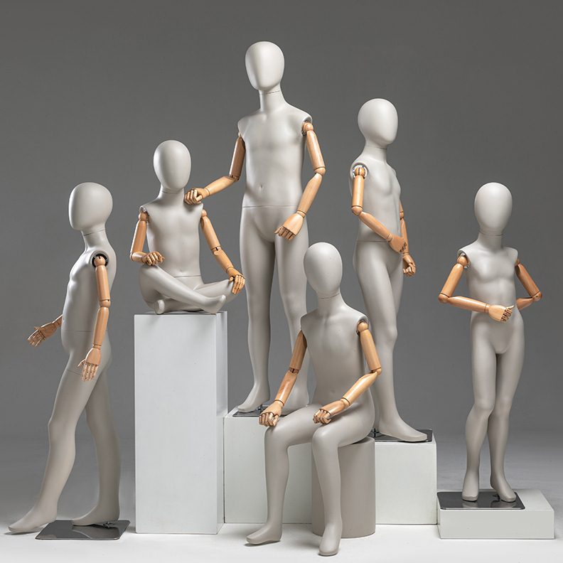 服装店全身儿童模特道具橱窗假人童模陈列全身人台模特架子展示架