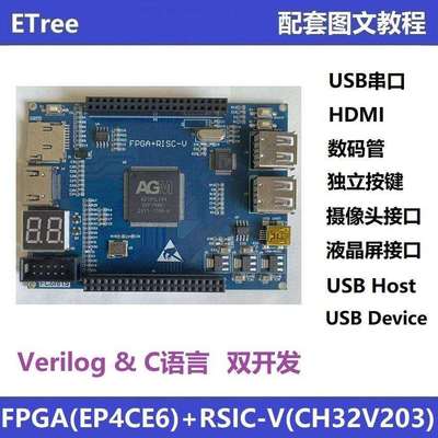 国产FPGA开发板 AGM AG10KL144H 替代ALTERA EP4CE10E22C8