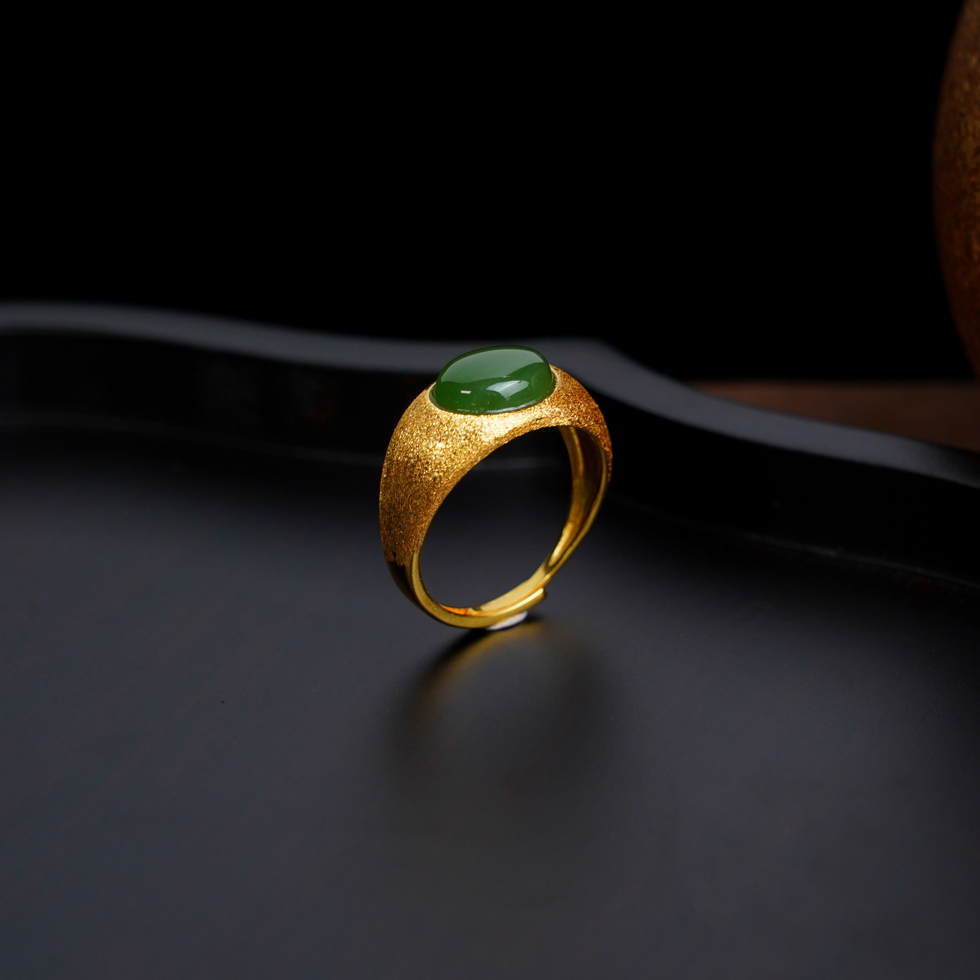 Winnie专属 ·龙老板珠宝S925和田玉蛋面戒指