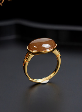 龙老板珠宝S925和田玉戒指