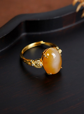 龙老板珠宝S925和田玉戒指