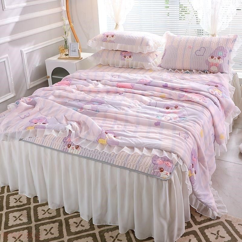 天然乳胶凉席三件套床裙款夏季冰丝席夏被四件套可水洗空调软席子,床上用品,牛皮席,淘宝优惠券,粉丝福利购,淘宝优惠卷