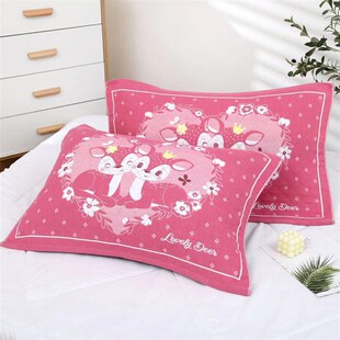 纱布棉枕巾加厚加大成人家用耐脏枕头巾学生用舒适透气枕巾