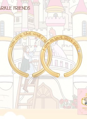 心动限定情侣对戒纯银小众恋爱戒指高级礼物情人节送女友男友