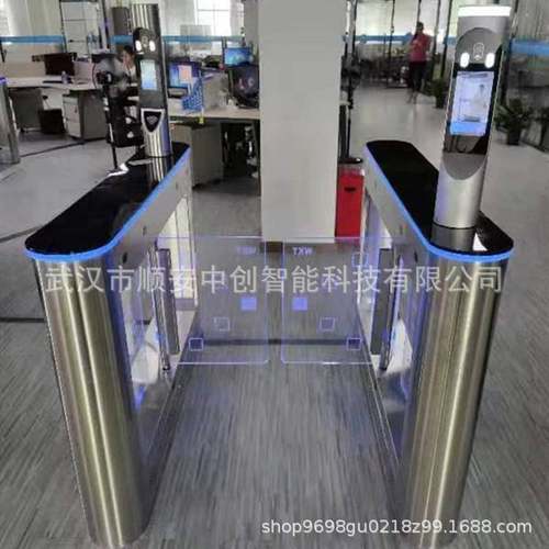 建筑工地圆柱平板动态人脸识别闸机实名制门禁考勤机人行通道闸机