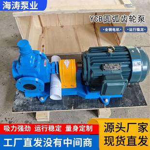 YCB系列齿轮泵铸铁齿轮油泵ycb型圆弧齿轮泵铸铁润滑油齿轮泵