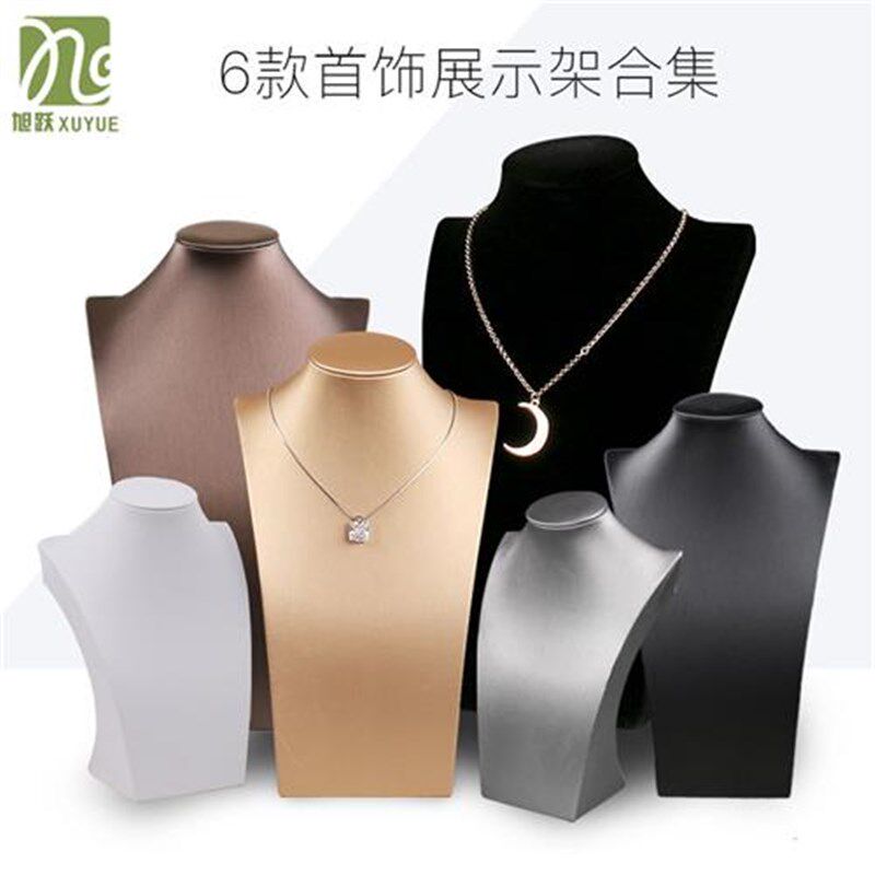 珍珠项链模特脖子展示架高档人像首饰挂饰饰品颈链架珠宝展示道具