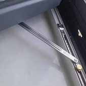 铝合金门窗防风撑杆塑钢防火实木平开窗304不锈钢支架角度限位器