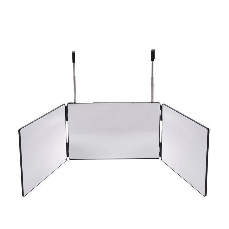 三面镜自助理发后视悬挂伸缩x剪发自己理发镜子大号折叠梳妆化妆