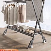 阳台落地凉衣架户外家用晾衣杆折叠凉晒衣架晒被子神器晾衣被架子